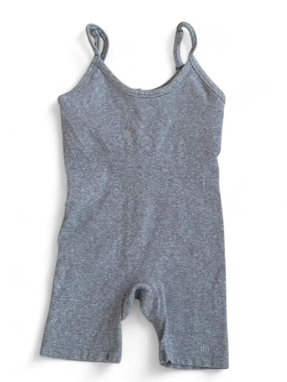Alo Yoga ribbed seamless unitard shorts